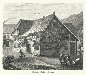 Lieu de naissance du poète allemand Johann Peter Hebel, Bâle - German School